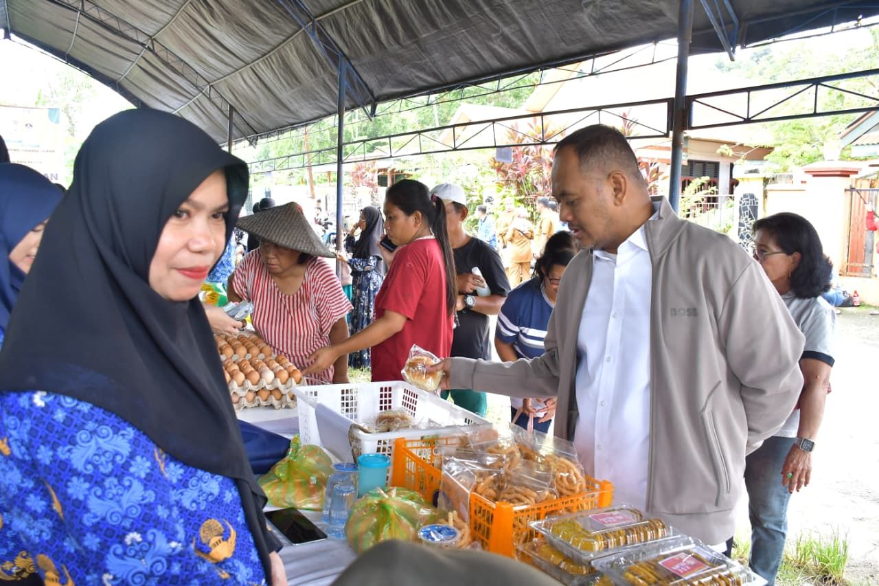 Wakil Wali Kota Palopo, Dr. Akhmad Syarifuddin meninjau GPM jelang Nataru, Beras Rp58 Ribu, Telur Ayam Rp52 Ribu